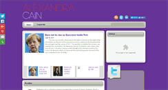 Desktop Screenshot of alexandracain.com